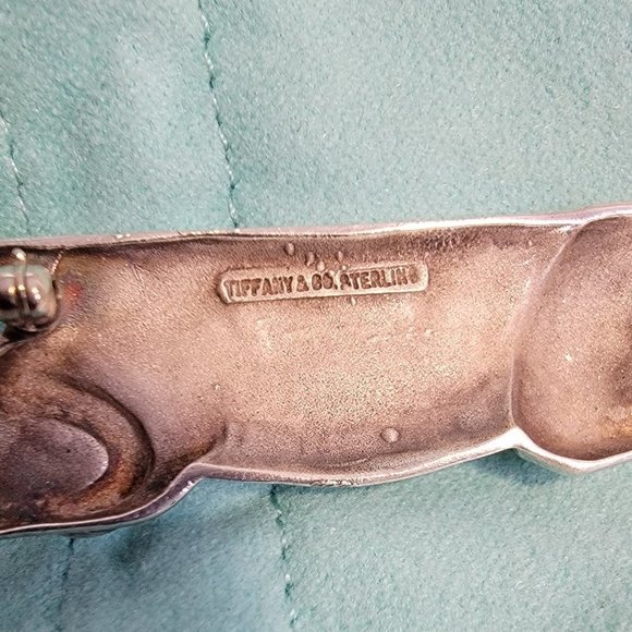 Vintage TIFFANY & CO. Sterling Silver Cat Pin - Picture 3 of 7
